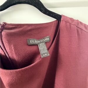 Eileen Fisher burgundy jumpsuit/romper